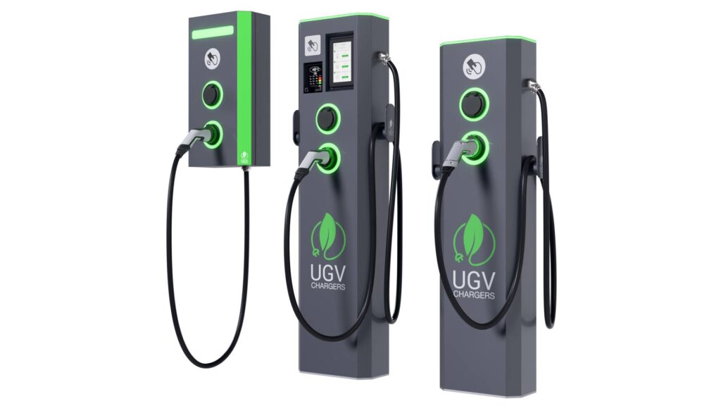 Надійні AC зарядні станції UGV Chargers для електромобілів